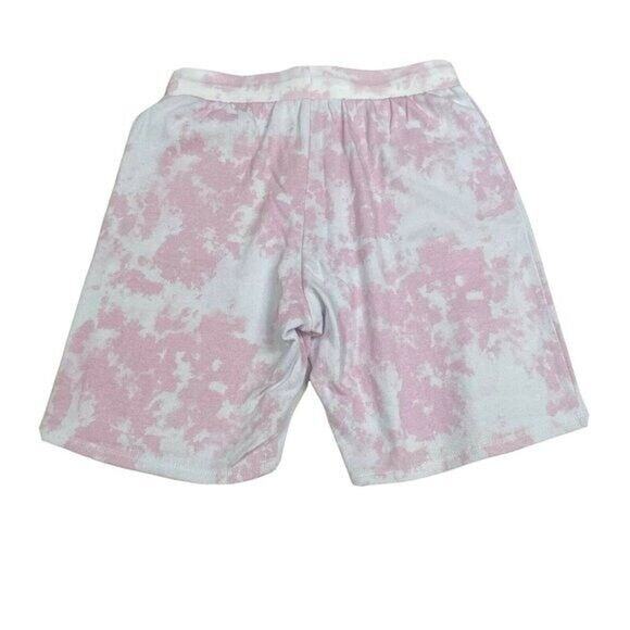 Harry Potter Hot Topic Gryffindor S Pink Blue Tie Dye Fleece Lounge Shorts NWOT - Picture 3 of 7